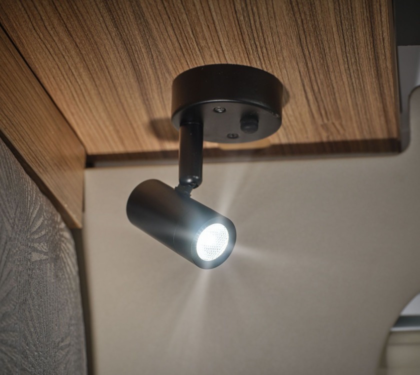 Read more about Nano LED Spot Light with USB Port - Matt Black product image