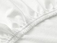 White Fitted Bed Sheet - 2'4" W x 6'3" L Single Bed
