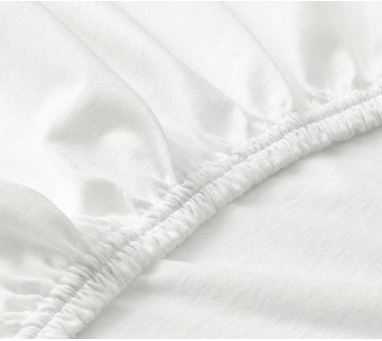 White Fitted Bed Sheet - 2'4