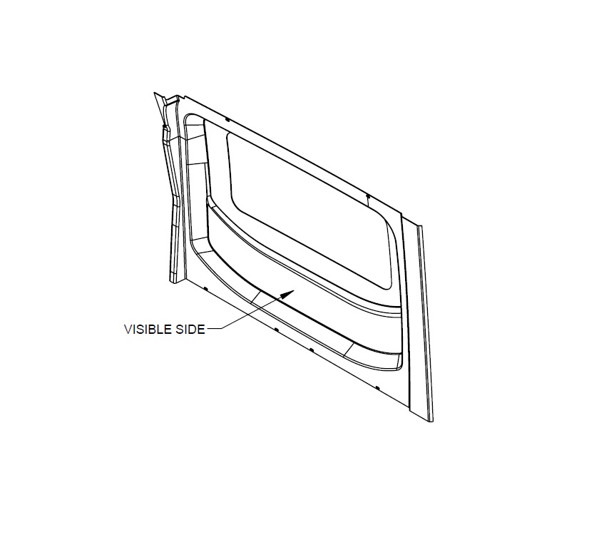 Read more about ER1 Endeavour B64 Front O/S Side Wall Moulding product image