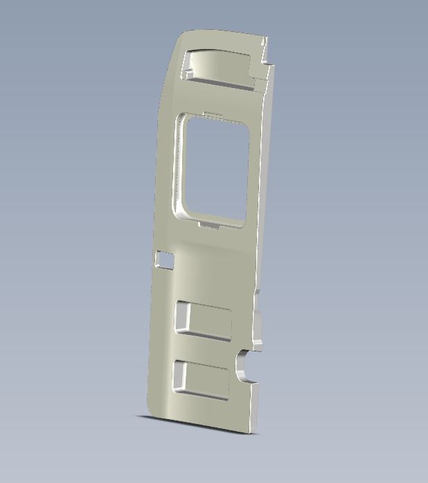 ER1 Endeavour B62 B64 O/S Rear Barn Door Moulding w/ Window Aperture (including blind & fly screen)