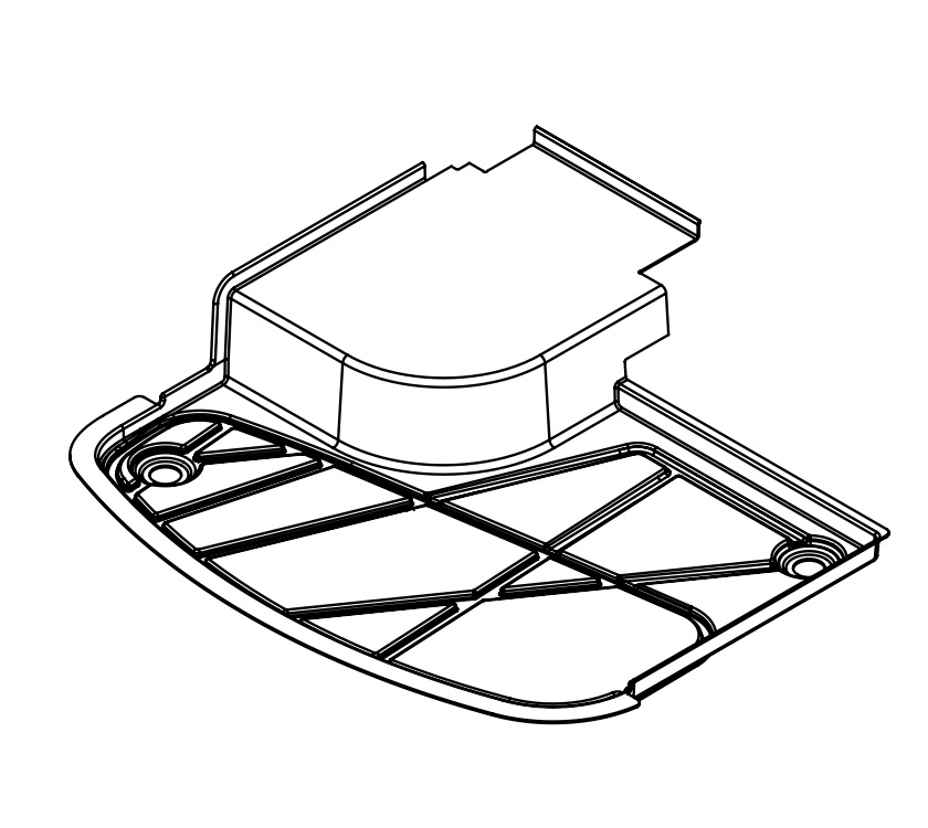 STD MID TAMBOUR SHOWER TRAY