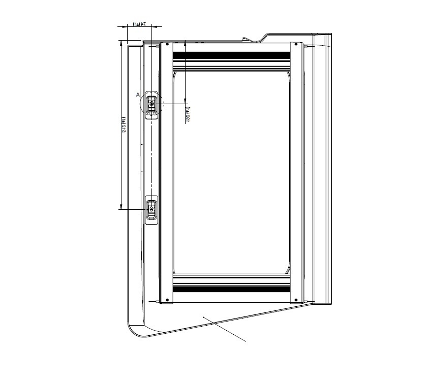 UN5 Hartal Front Continuous Curve N/S Blind & Fly Screen (Narrow)