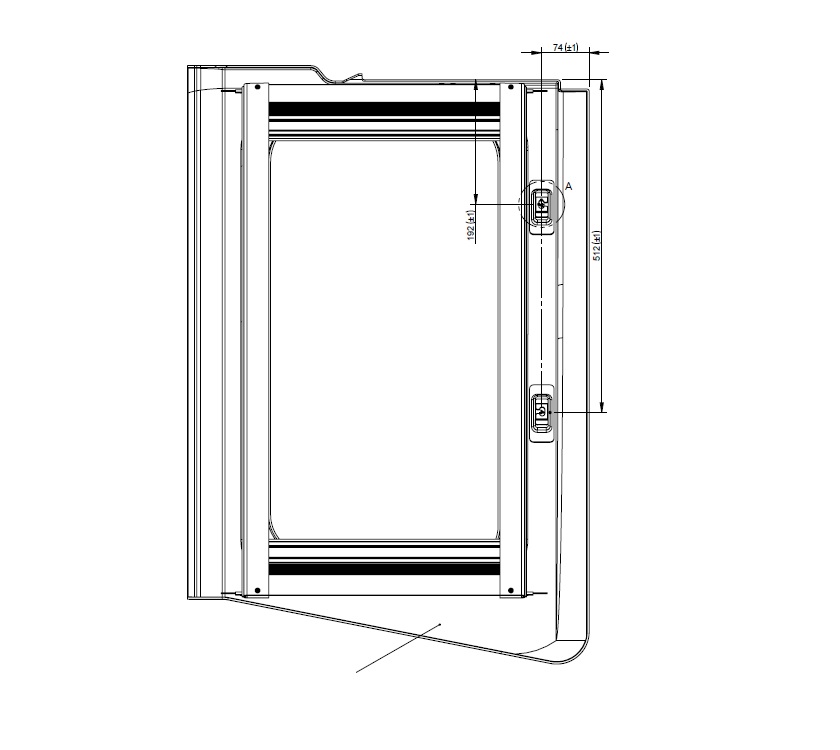 UN5 Hartal Front Continuous Curve O/S Blind & Fly Screen (Narrow)