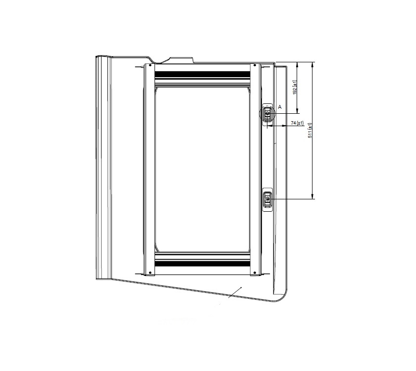 AG2 Hartal Front Continuous Curve O/S Blind & Fly Screen (Wide)