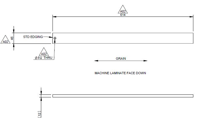 Read more about AG2 MID WASHROOM TC SLIDING DOOR SPACER/FOOTER 46mm REVISION A02 - TO SUIT 26mm SLIDING DOOR product image