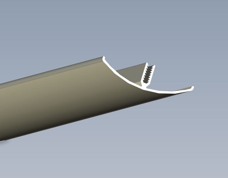 1F Plastic Extrusion - Cashmere - 2200mm