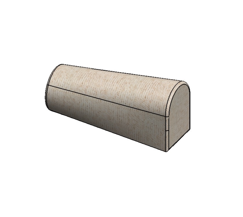 Read more about AGD Alicanto Grande Deluxe End Bolster Arm Rest Cushion - Mulberry - 560x265x200mm product image