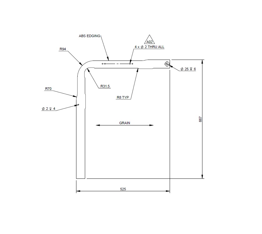 Read more about AGD Alicanto Grande Deluxe Kitchen Unit Horizontal Upper Curved Former product image