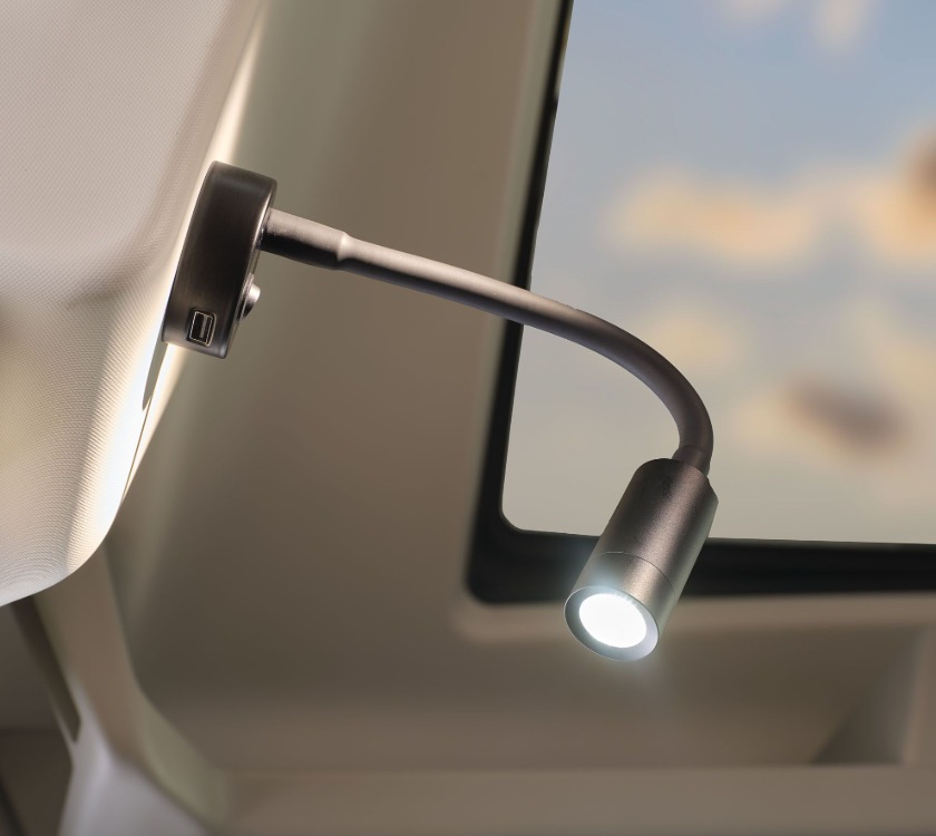 Read more about Flexible Spot Light Reading Lamp with USB Port - Matt Black product image