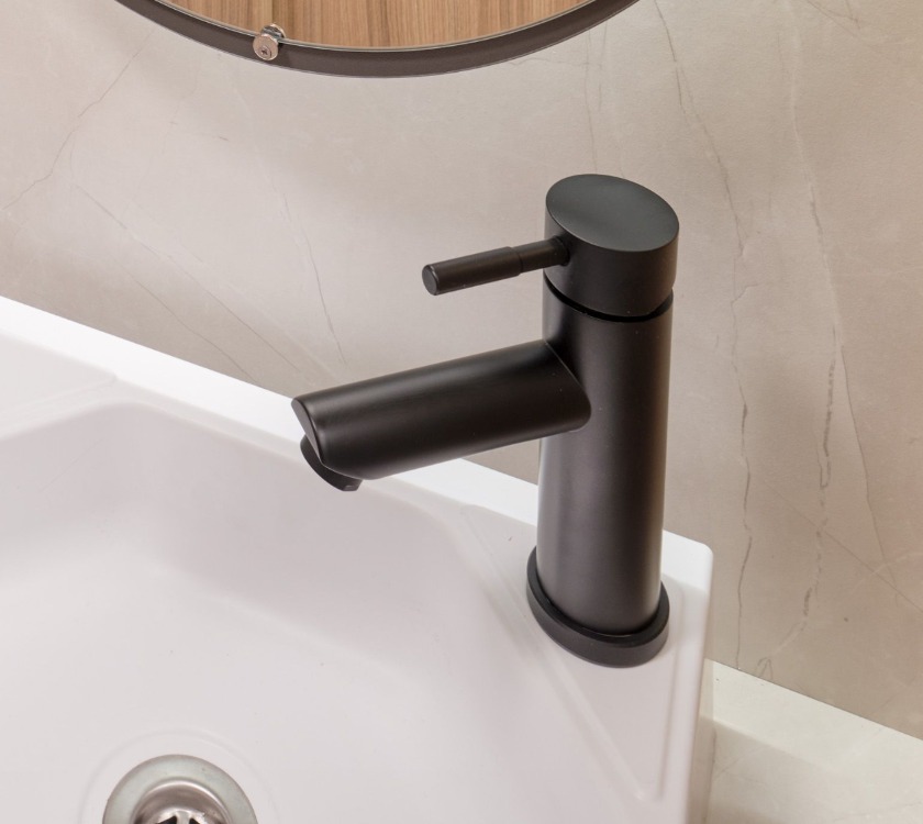 EcoCamel Washroom Mixer Tap - 100mm - Matt Black