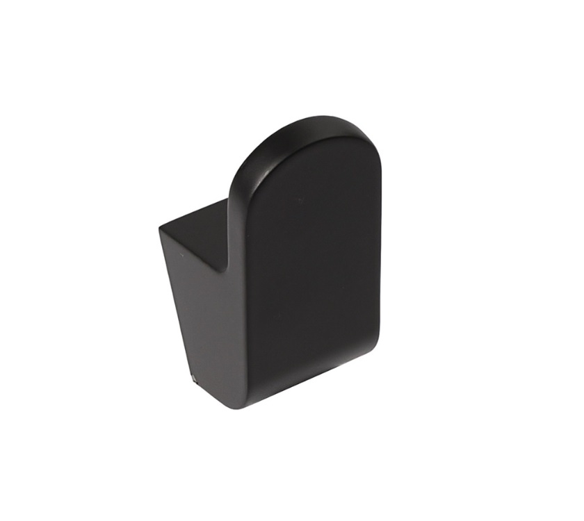 Matt Black Coat Hook - 39.4 x 58.1 x 25.7mm