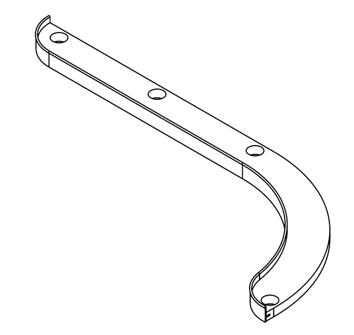 Read more about UND Unicorn Deluxe Cabrera Pamplona Washroom Curved Wall Stringer Panel product image