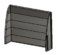 AG1 Twin Bed Single Headboard - Portobello