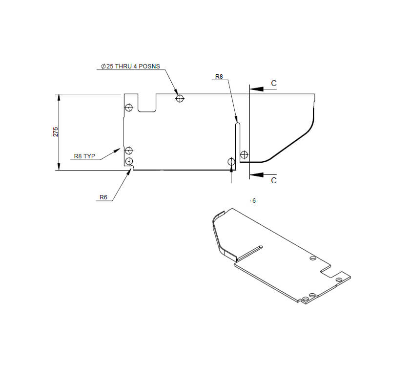 Read more about AH3 79-2 Rear TC Washroom Vanity Unit Lower Shelf product image
