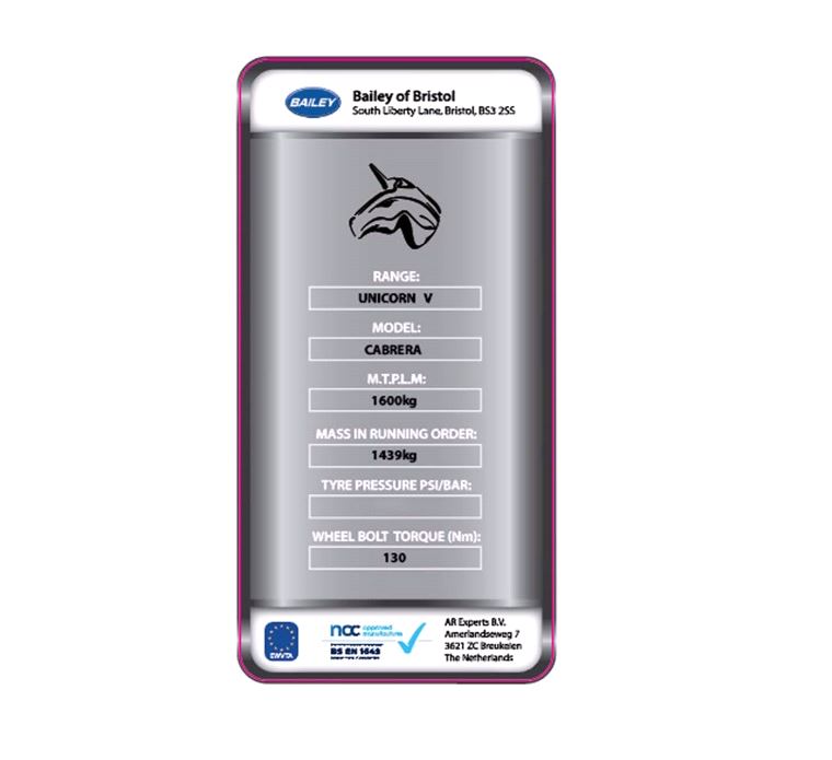 UN5 Cabrera Weight Plate Decal