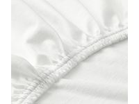 White Fitted Bed Sheet - 4'4" Wide French Bed
