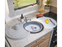 Bailey Caravan & Motorhome Kitchen Pack - Washing Up Bowl, Drainer, Chopping Board