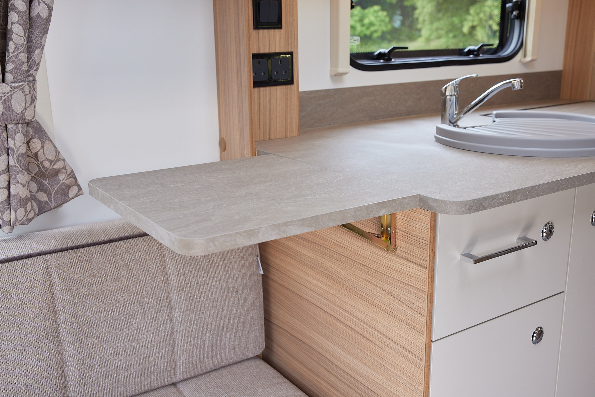 Read more about Kitchen Worktop Extension Flap Kit - Warm Grey Marble product image