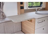 Kitchen Worktop Extension Flap Kit - Warm Grey Marble