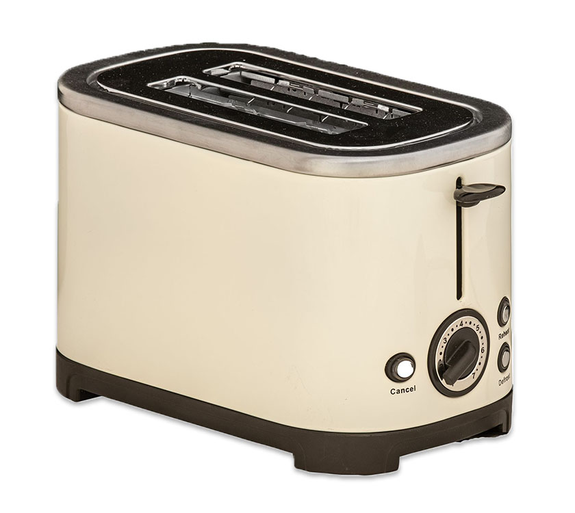 Quest Rocket Low Wattage 2-Slice Toaster Cream