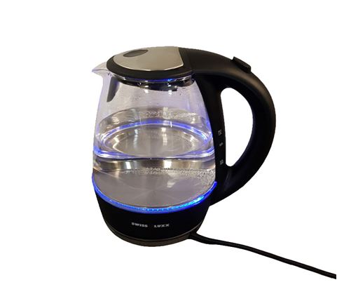 Swiss Luxx Low Wattage Kettle Clear PRIMA Leisure