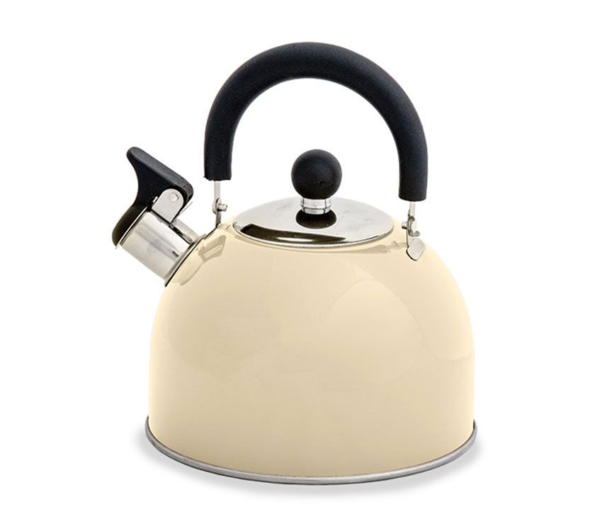 Quest Hamilton Whistling Travel Kettle 2Ltr Cream