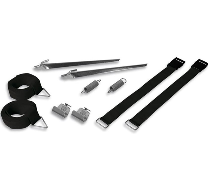 Fiamma Awning Tie Down S Kit Black - 2 Straps