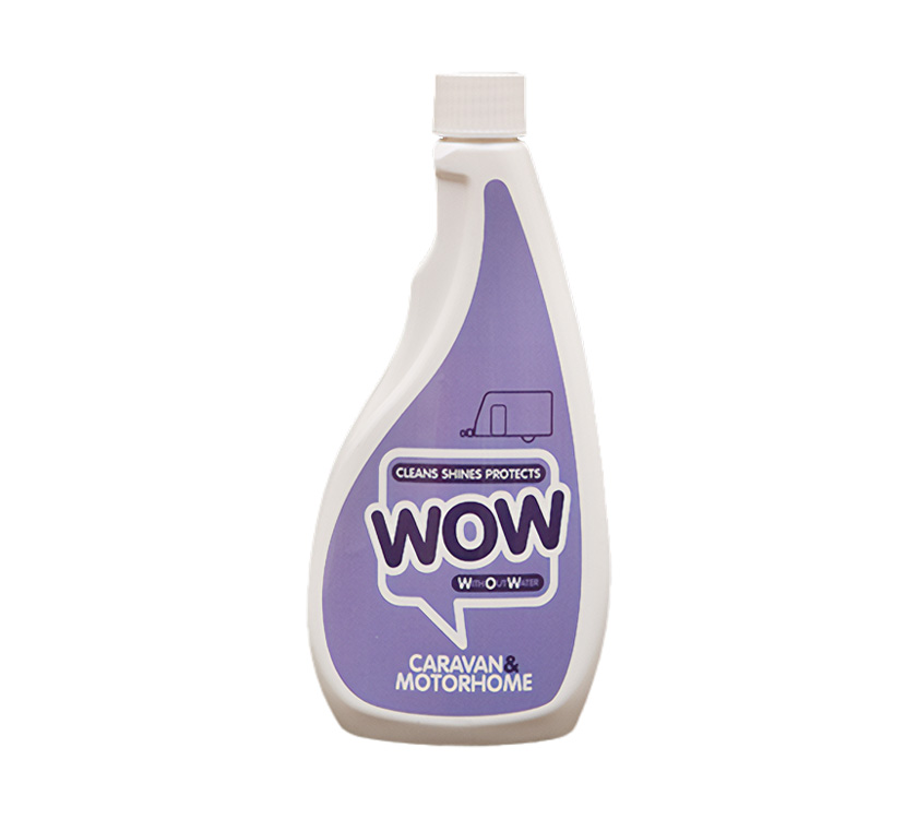 WOW Caravan Cleaner 500ml Refill + FREE Cloths x 4