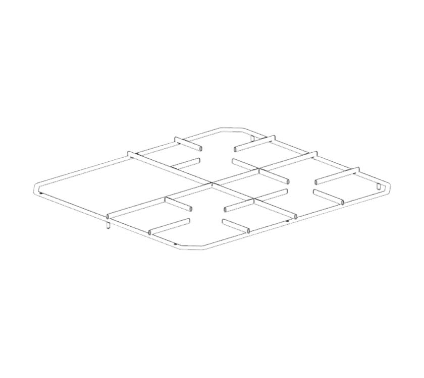 K1520 Trivet Pan Support - 3 Burner (Wire)