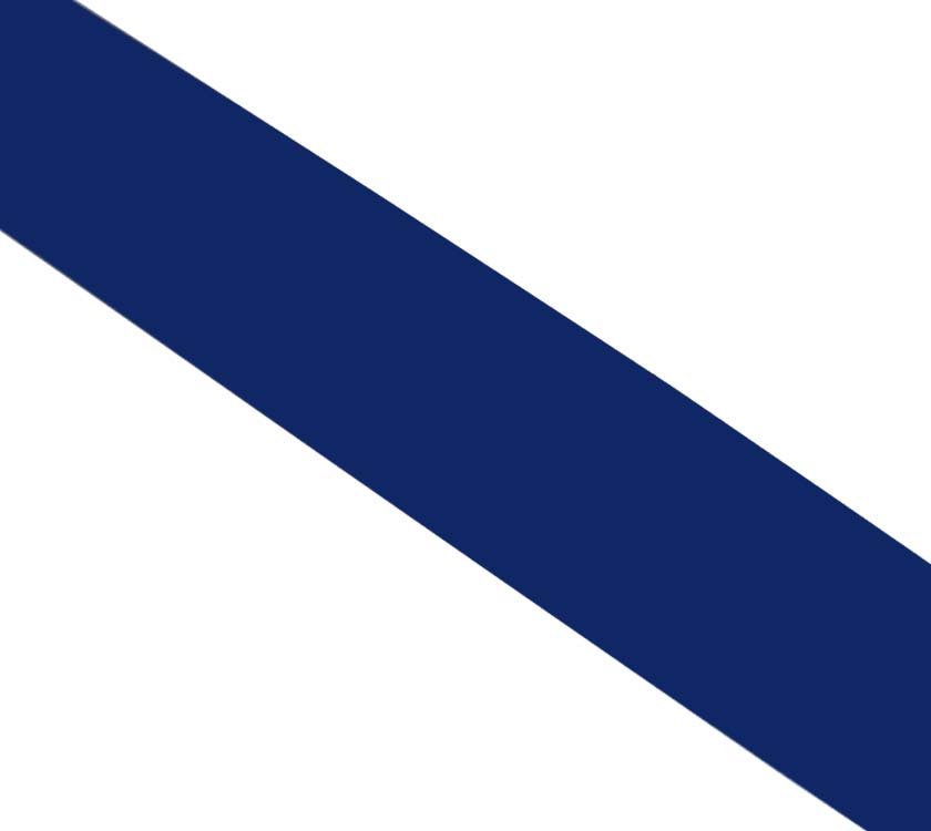 S6 Ranger Mid Blue Single Stripe Decal 25mm