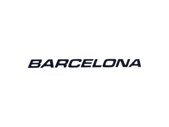 Unicorn III Barcelona Name Decal product image
