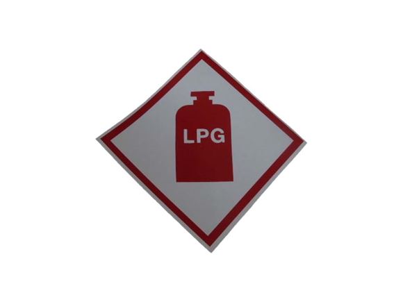 LPG Sticker 100x100mm product image