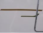 Retreat N/S Gold & Green Small Stripe Decal