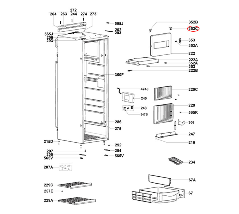Read more about Dometic RML9330 Freezer Upper R/H Bearing product image