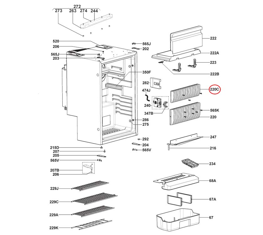 Read more about Dometic RMS8550 Freezer Rear Evaporator product image