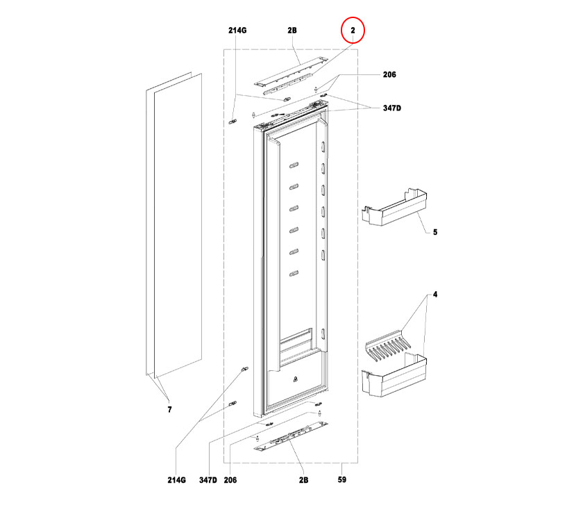 Read more about Dometic RML10.4S Fridge Door Cover Ledge product image