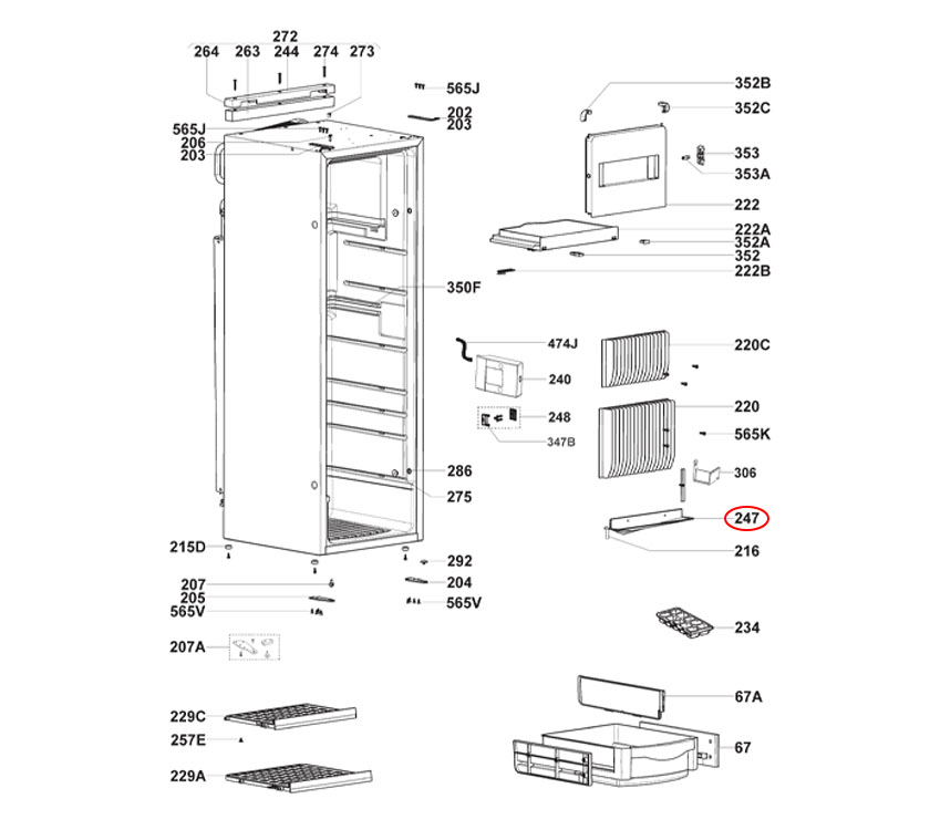 Read more about Dometic RML9330 Fridge Drop Profile Complete product image