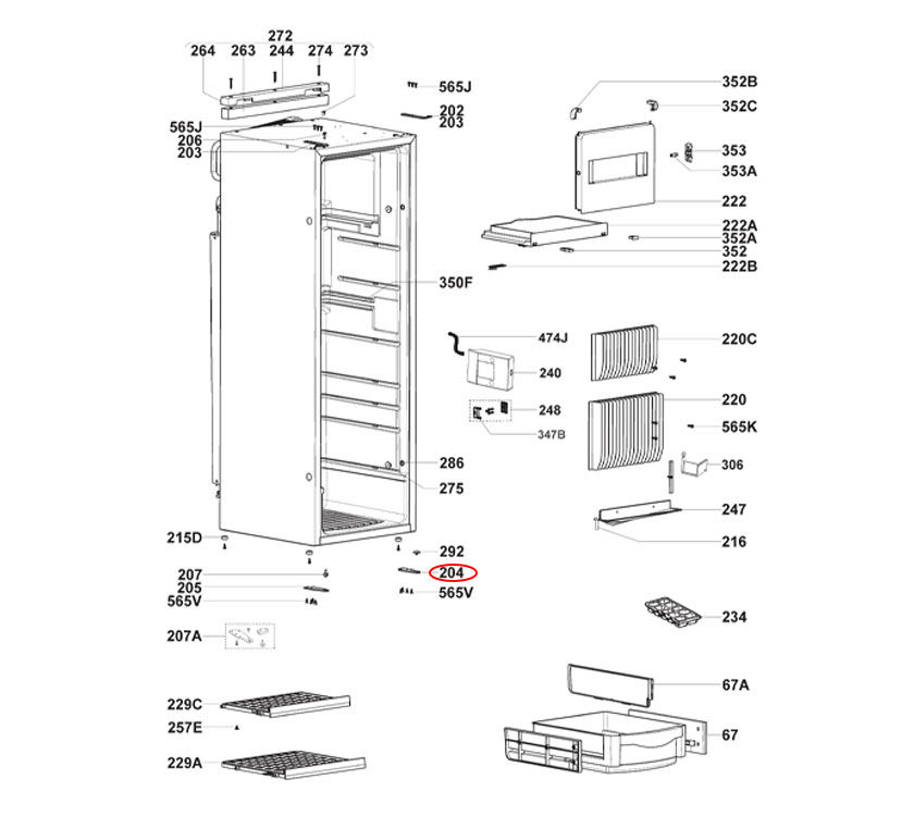 Read more about Dometic RML9330 Fridge Hinge Lower R/H product image