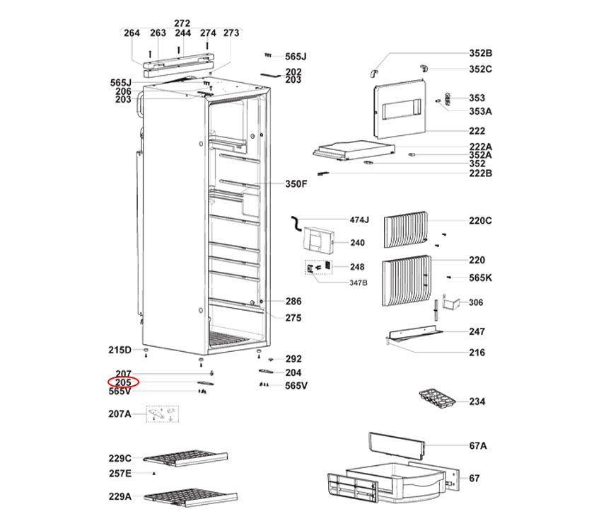 Read more about Dometic RML9330 Fridge Hinge Lower L/H  product image