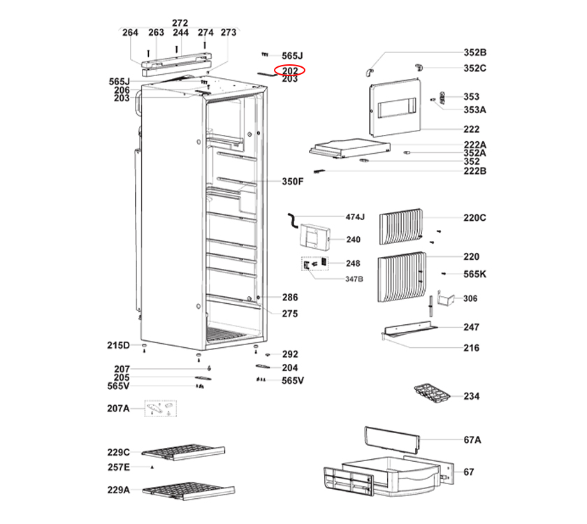 Read more about Dometic RML9330 Fridge Hinge Upper R/H or L/H product image