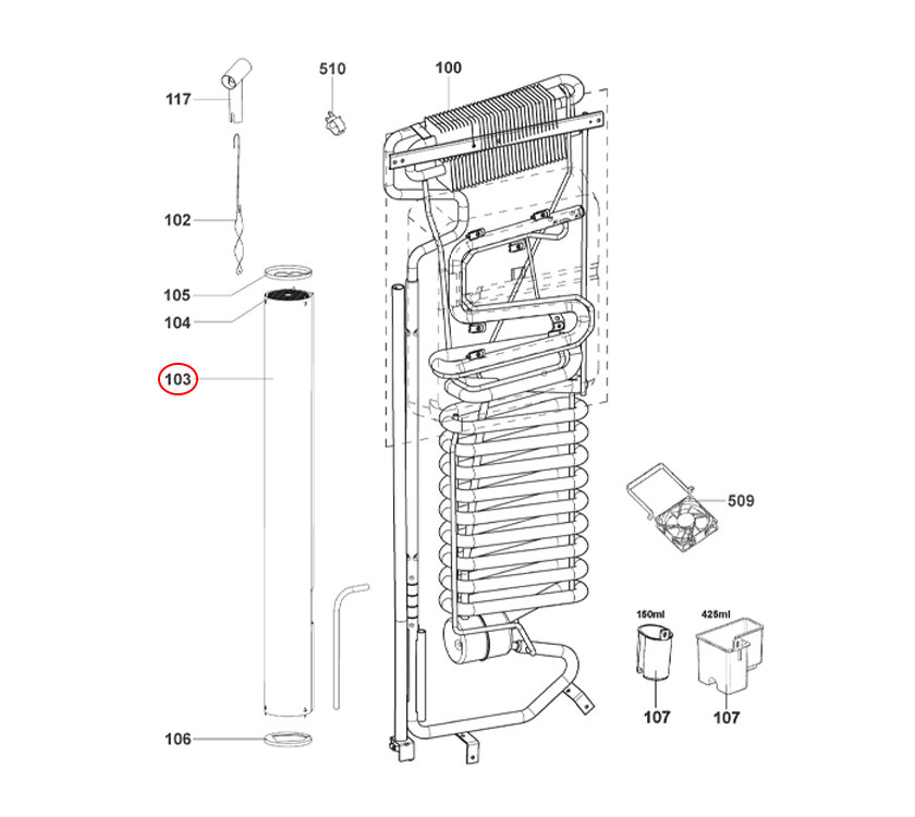 Dometic fridge clearance freezer parts