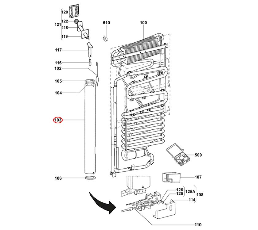 Dometic RMSL8500 Fridge Mantle Cooker Insulation
