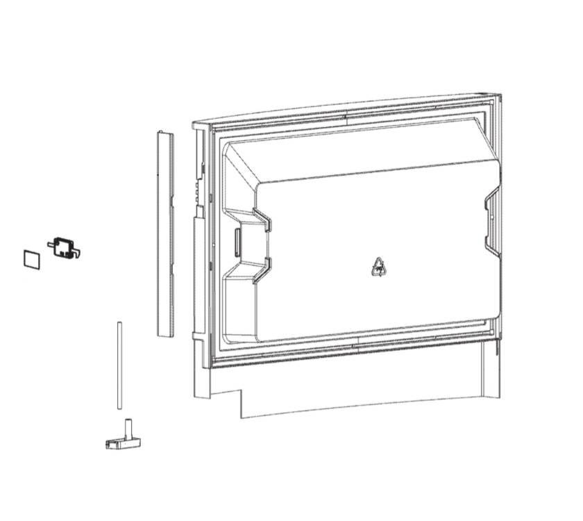 Dometic RMD8551 R/H Freezer Door Complete