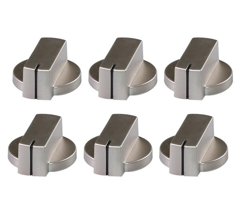 Thetford Triplex Cooker Oven  Knobs x6 Matt Nickel