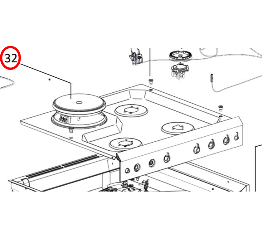 Thetford K Series Hotplate 1KW 145mm