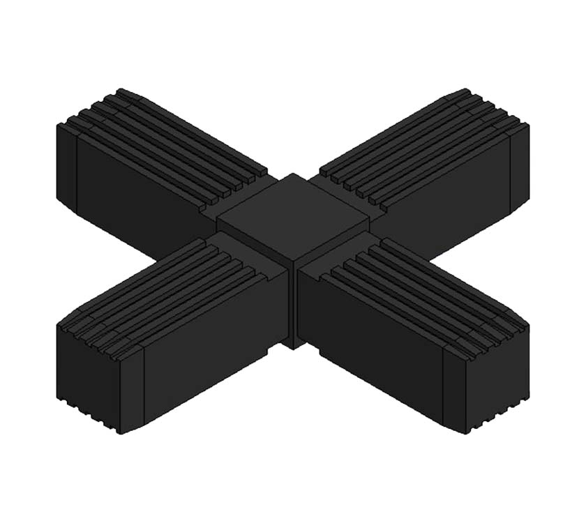 4 Way Tube Connector (TYPE 5, 25 x 1.5)