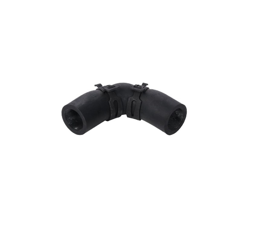 Alde Rubber Elbow 90d c/w clips 62x62mm 22mm