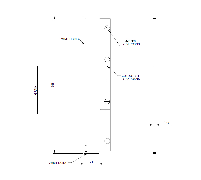 AG1 Mid Washroom Cupboard L/H End