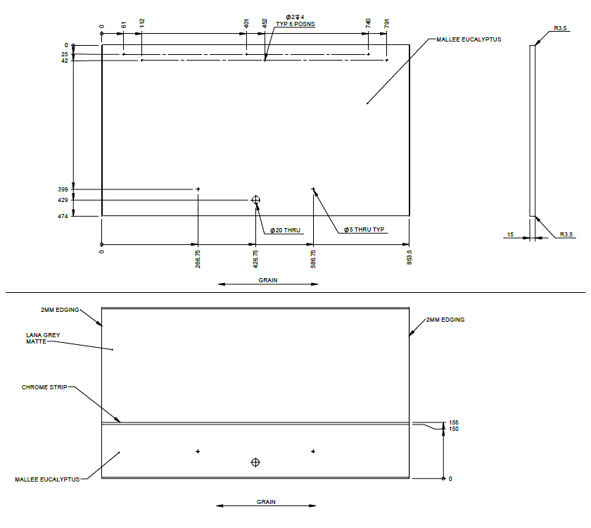 ALS 76-2T & 76-4T O/S Bedroom Locker Door (Matte)